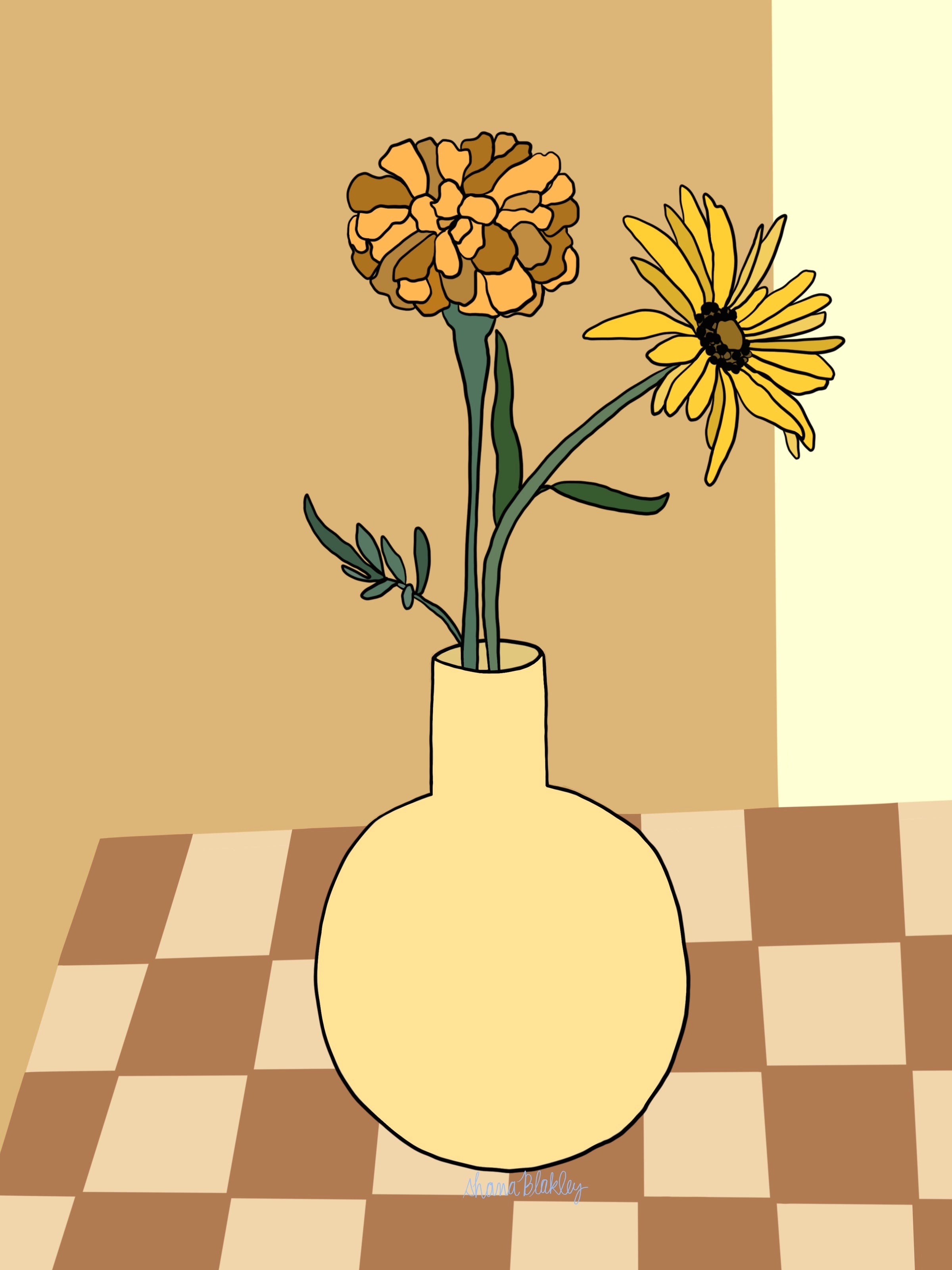 October |  Marigold + Cosmos